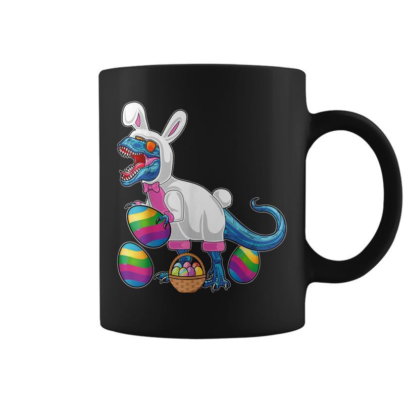 Easter Basket Bunny Dinosaur Egg T Rex Kids Boys Gift Coffee Mug